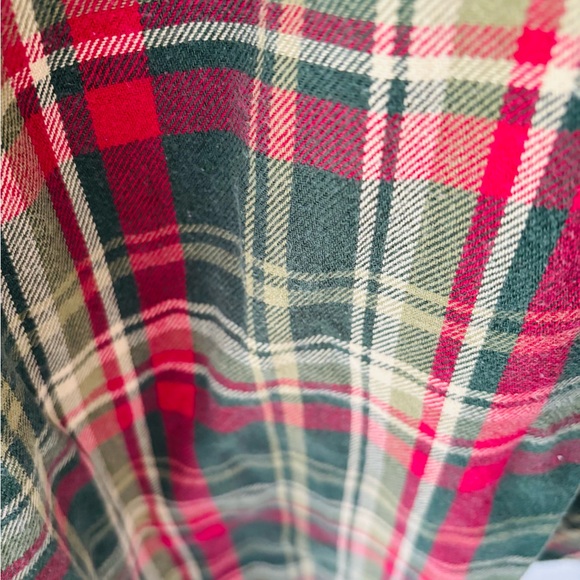 Abercrombie & Fitch flannel plaid Vintage (08’) cotton work shirt unisex size L - Picture 6 of 7